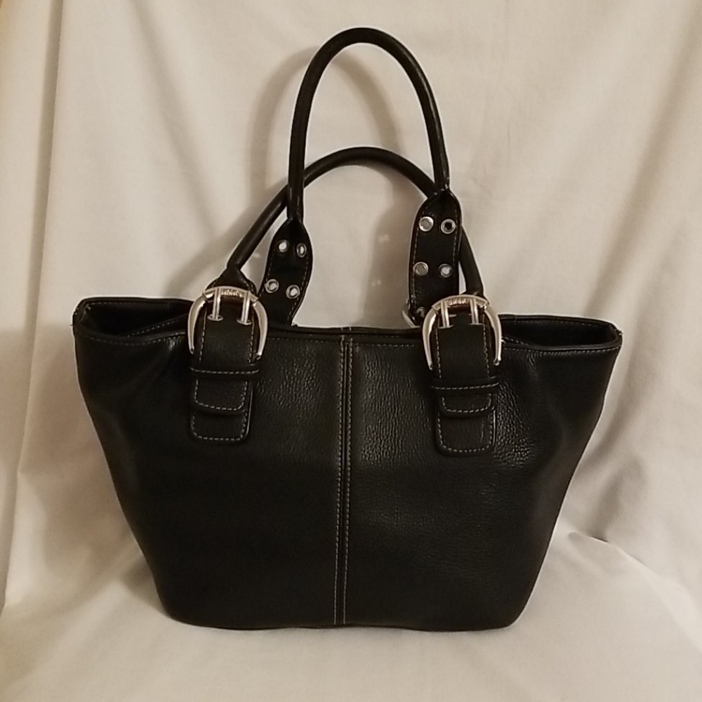 Tignanello Pebbled Leather Handbag